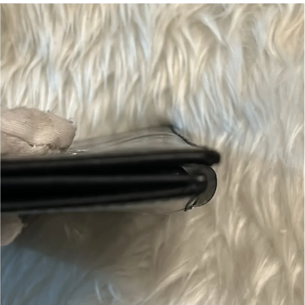 Salvatore Ferragamo Black Leather Bi-Fold Long wallet